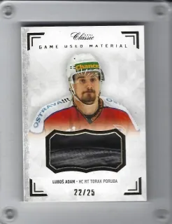 Adam Luboš OFS Chance Liga 2018-19 Game Used Memorabilia-glove xx/25 č.ADA-L